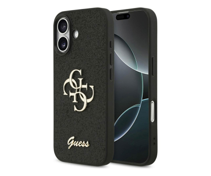 Etui do telefonów Guess Fixed Glitter Big 4G do iPhone 17 czarny